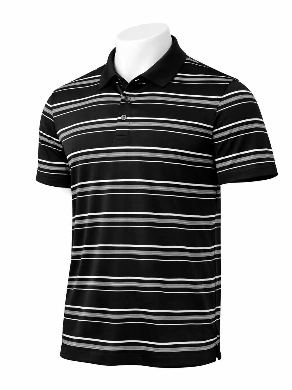 Men's Adidas Puremotion Polo Shirt Black
White Stripe Golf Performance Size L
